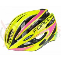 Casca Force Road Pro, fluo/roz