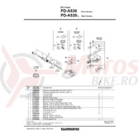 Catadioptrii pedale Shimano SM-PD61