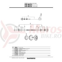 Con Shimano HB-M535 contrapiulita dreapta