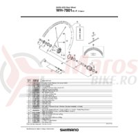 Con Shimano WH-7801-SL-R contrapiulita stanga