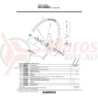 Con Shimano WH-M985F Lock Nut M14 Con M14