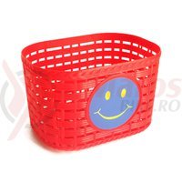 Cos bicicleta plastic rosu