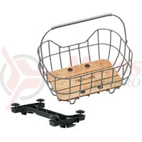 Cos portbagaj Racktime Baskit Breeze 2.0 47X35X24 cm, 25 l, snapit 2.0, argintiu