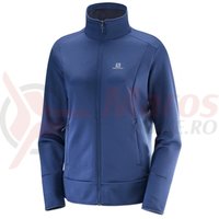 Fleece Salomon Discovery FZ medieval blue heate femei