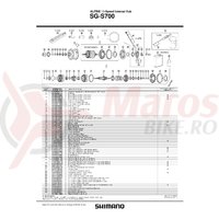 Garnitura etansa de praf Shimano SG-S700 dreapta