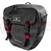 Geanta portbagaj spate Alberta Waterproof detasabila 2x20litri neagra