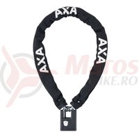 Incuietoare cu lant AXA Clinch 105x7.5 Black soft