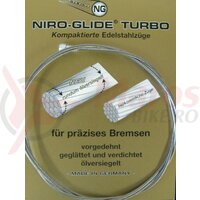 Interior brake cable-steel, bulb nipple 1800 mm lg.,1,5 mm ?, single packed