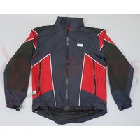 Jacheta de ploaie Shimano Performance MTB argintiu/rosu