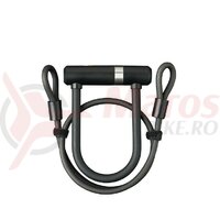 Lacat antifurt U-lock AXA Newton Mini Pro+cable 140mm, 17mm