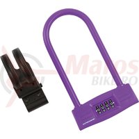 Lacat U-Lock cu cifru Kross KZU 150 123 mm x 228 mm purple
