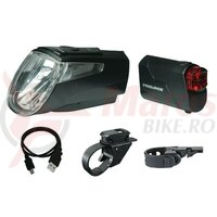 Lumini fata spate LED Trelock I-go Power LS 460/720 black, 40 lux
