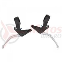 Manete Frana Saccon - Set V-Brake, Negru-Argintiu