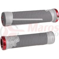 Mansoane ODI MTB AG2 Signature Lock-On 2.1, 135 mm, gri-rosu