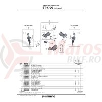 Mecanism intern Shimano ST-4700 stanga