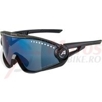Ochelari Alpina 5W1NG CM+ frame black blur lenses blue mir