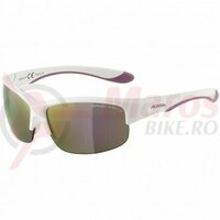 Ochelari FLEXXY YOUTH HR white matt-purple pink mirror Cat. 3