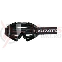 Ochelari MTB Cratoni C-Rage black gloss, transparent lenses