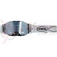 Ochelari O'Neal B-30 Goggle HEXX V.22 negru/alb - silver mirror