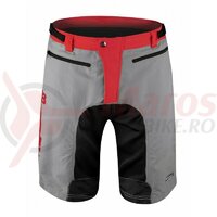 Pantaloni Force MTB-11 cu sub-pantaloni cu bazon Gri