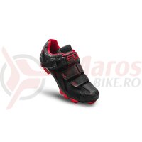 Pantofi FLR Elite MTB F-65 negru/rosu