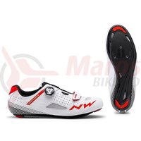 Pantofi Road Northwave Core Plus alb/rosu