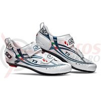 Pantofi sosea Sidi T3 Carbon Composite alb/albastru