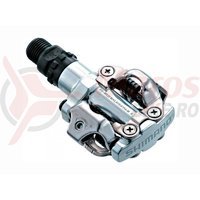 Pedale Shimano PD-M520S SPD argintii cu placute sm-sh51