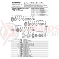 Pinioane Shimano CS-6500 21-24-27T