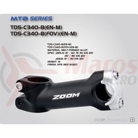 Pipa Zoom TDS-C340-8 alu L120 25,4mm unghi 15 neagra
