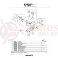 Placa exterioara pentru schimbator spate RD-M810 (GS) Shimano