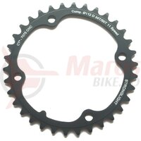 Placa pedalier Stronglight Type F 145/112mm INSIDE 34T, negru, 11V
