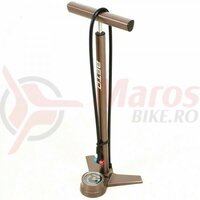 Pompa Beto MP-156AGE, mare, alu, cu talpa, cap dublu, manometru, 240psi, maro, AM