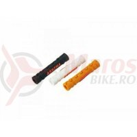 Protectie cadru pentru bowden frana Ashima AM-UB-FP-WB, tubulara, alba