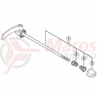 Quick Release Shimano WH-6800-R 168mm (6-5/8