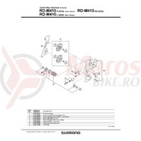 Role schimbator ghidare & tensionare Shimano RD-M410