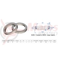 Rulment cuvete FSA TH-873S ACB 1 1/8 36x45 dualS MR054S