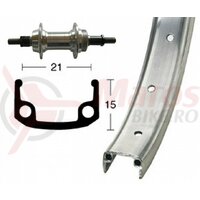 Roata spate 26x1.9 spr.6/7 sp. rigid, 36H, alum.single-wall rim