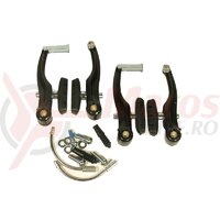 Set frana - LOGAN 935, tip V, aluminiu, negru