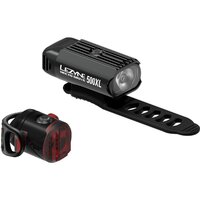 Set lumini Hectro Drive 500XL / Femto USB pereche, include 1 far Hecto si 1 stop spate negru/negru