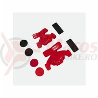 Set Velcro Pod K300 MX - rezerve pentru protectii, dreapta rosii