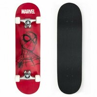 Skateboard Seven Big Wooden Spiderman, Red
