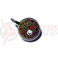 Sonerie Pegas Ding-Dong 80 mm verde cu portocaliu