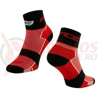 Sosete Force Sport 3, rosu/negru