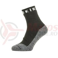 Sosete SealSkinz Warm Weather Soft Touch ankle length black/grey