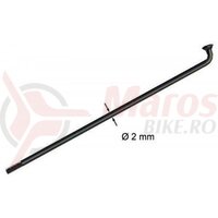 Spite 280 mm - Sapim Leader, inox, negru, 2 mm