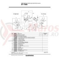 Suport pentru levierul principal Shimano ST-7900 stanga