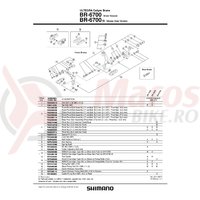 Surub pivot Shimano BR-6700 fata 52.5mm (2-1/16