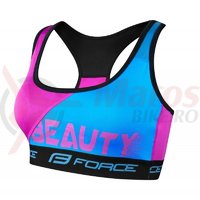 Sutien sport Force Beauty albastru/roz
