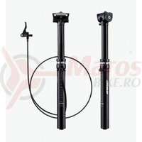 Tija sa Funn Updown 30,9/422mm/125mm cursa /cablu exterior incl maneta negru anodizat
